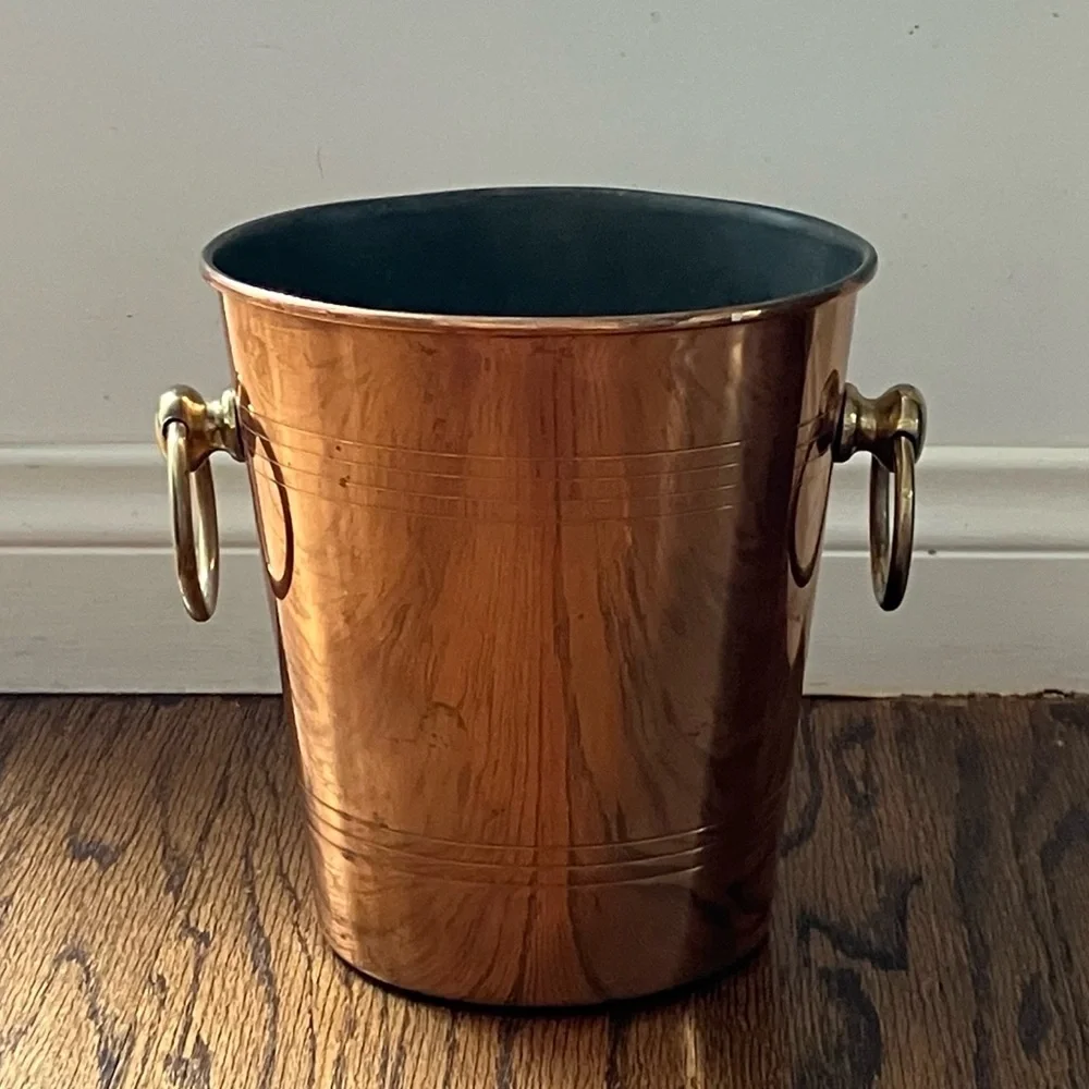 Vintage Copper Champagne Wine Ice Bucket